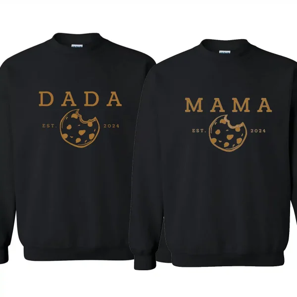 Milk-And-Cookies-1st-1.webp Milk And Cookies Sweatshirt, Family Matching First Birthday Crewneck Milk and Cookie Them