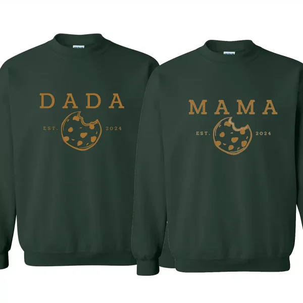 Milk-And-Cookies-1st-2.webp Milk And Cookies Sweatshirt, Family Matching First Birthday Crewneck Milk and Cookie Them