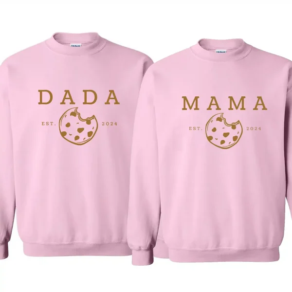 Milk-And-Cookies-1st-3.webp Milk And Cookies Sweatshirt, Family Matching First Birthday Crewneck Milk and Cookie Them