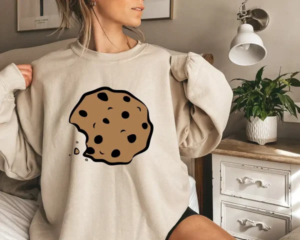 Milk-and-Cookies-Shirt-1.webp Couples Matching Sweatshirt With Milk and Cookies Print Design, The Best Family Matching Gift