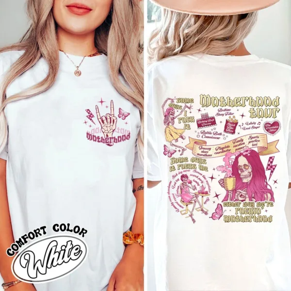 Motherhood Rock Skeleton, Motherhood Some Day I Rock It, Trendy Mom, Rocking Motherhood T-Shirt, Happy Mother's Day, The Best Gift for Women