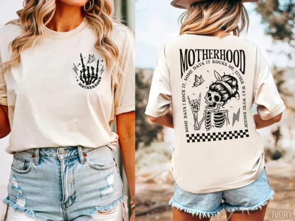 Motherhood, Some Days I Rock It , Mama Funny Tour T-Shirt, Happy Mother's Day, The Best Gift for Women