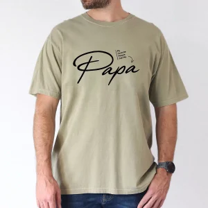 Funny Papa Graphic Print with Like A Real Superhero T-Shirt, The Best Father's Day Gift