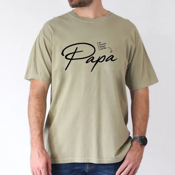 Funny Papa Graphic Print with Like A Real Superhero T-Shirt, The Best Father's Day Gift