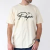 Funny Papa Graphic Print with Like A Real Superhero T-Shirt, The Best Father's Day Gift
