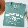 Personalize Est Grandma T-Shirt, Promoted To Grandma, Mothers Day Gift For Grandma, Granny Shirt, Gigi Mimi Shirt, Nana Shirt