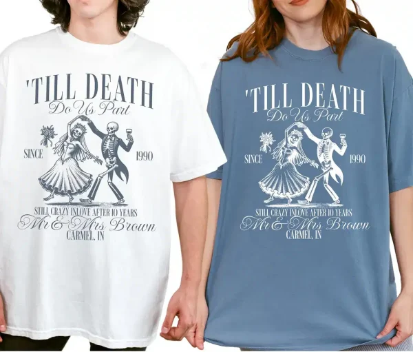Personalized-Anniversary-Shirt-3.webp Personalized Anniversary T-Shirt, Couples Anniversary Beach Trip Shirt, Mr and Mrs Shirts, Custom Location Tee, Anniversary Vacation Shirts