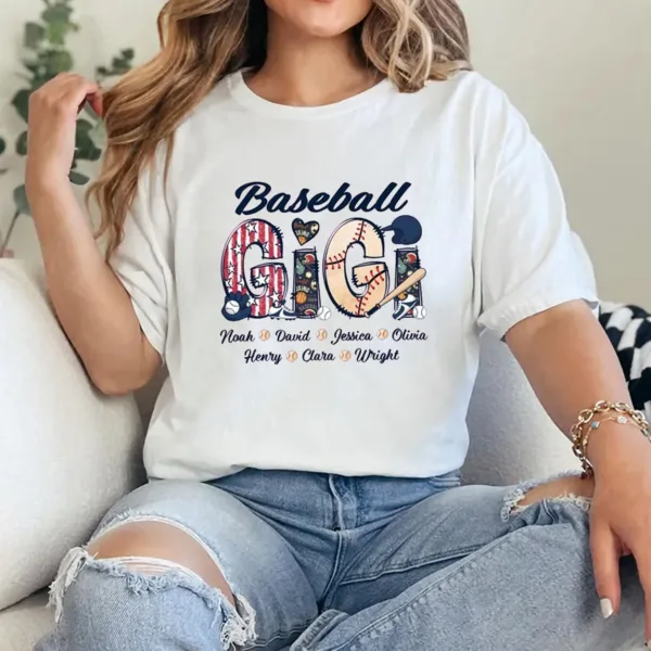 Personalized-Baseball-Grandma-Shirt-Baseball-Mom-Shirt-Baseball-Nana-Shirt-Mothers-Day-Shirt-For-Grandma-Gigi-Shirt-Mimi-Shirt-2-1.jpg Personalized Baseball Grandma T-Shirt, Custom Baseball Mom with Kid's Name Shirt, Baseball Mimi Nana Tee - The Best Mothers Day Gift
