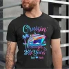 Personalized Cruising Through Years Shirt, Husband and Wife Anniversary Cruise Shirt, Couples Matching Cruise Shirt