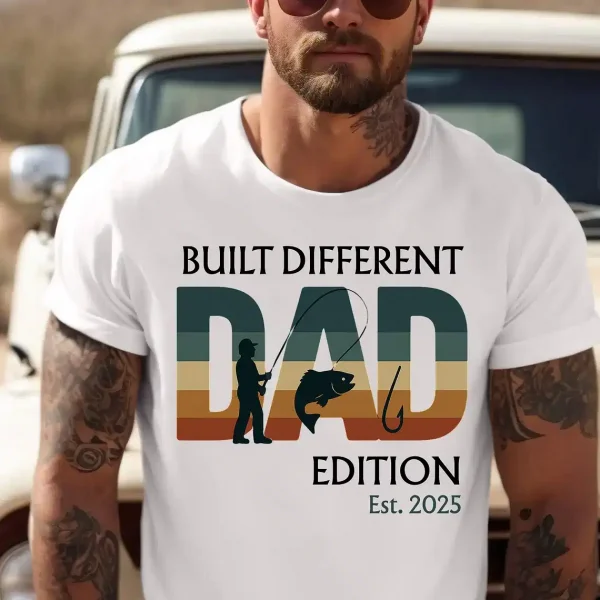Personalized-Dad-Edition-2.webp Personalized Dad Edition T-Shirt, Custom Fishing, Gifts for Dad Birthday
