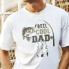 Personalized Dad Shirt, Custom Reel Cool Dad Shirt with Kids Name, Fishing Dad Shirt, Father's Day Shirt, Dad Gift From Kid, Retro Camo Dad