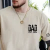 Personalized-Dad-Shirt-With-Kids-Names-Arm-2.webp Personalized Dad T-Shirt With Kids Names Arm, Custom Dad Tshirt For Dad, Est Date Daddy Shirt Gift for Fathers Day, Childs Names Arm, Dad Gift