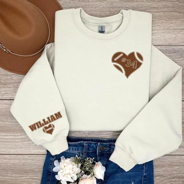 Personalized-Football-Embroidered-Sweatshirt-Custom-Football-Sweatshirt-Football-Player-Sweatshirts-1-1.jpg Personalized Football Sweatshirt - Custom Football Player Sweatshirt - The Best Gift for Holiday