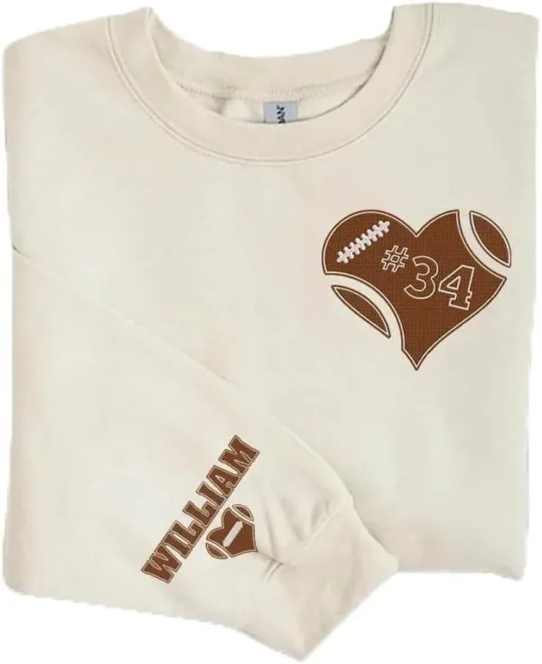 Personalized-Football-Embroidered-Sweatshirt-Custom-Football-Sweatshirt-Football-Player-Sweatshirts-2-1.jpg Personalized Football Sweatshirt - Custom Football Player Sweatshirt - The Best Gift for Holiday