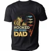 Personalized-Hooked-On-Being-Dad-Fishing-Shirts-4.webp Personalized Hooked On Being Dad Fishing Shirts, Vintage Dad Shirt, Best Dad T-Shirt, Funny Fishing Shirts For Men, Gifts For Fisherman