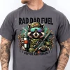 Rad Dad Fuel T-Shirt, Hunting Raccoon, Camouflage Dad, Grunge Camo Dad Design, Funny Dad, Outdoor Dad