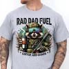 Rad Dad Fuel T-Shirt, Hunting Raccoon, Camouflage Dad, Grunge Camo Dad Design, Funny Dad, Outdoor Dad