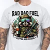 Rad Dad Fuel T-Shirt, Hunting Raccoon, Camouflage Dad, Grunge Camo Dad Design, Funny Dad, Outdoor Dad