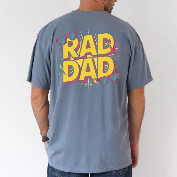 Rad-Dad-Retro-2.webp Rad Dad T-shirt With Summer Design, Dad Gift, The Best Father's Day Gift