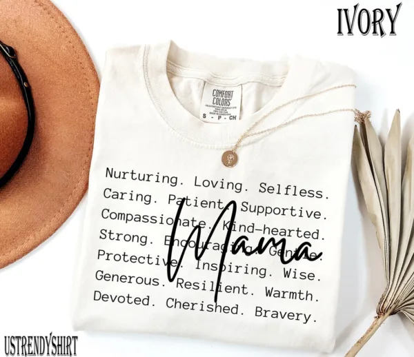Retro Mama Shirt, Mothers Day Gift From Daughter for Mom Mama T-shirt, For Birthday For Her Baby Shower, Mother's Day Gift
