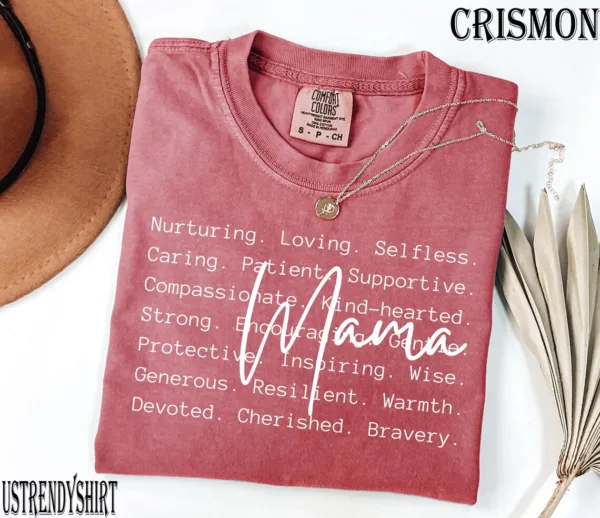 Retro Mama Shirt, Mothers Day Gift From Daughter for Mom Mama T-shirt, For Birthday For Her Baby Shower, Mother's Day Gift