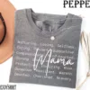 Retro Mama Shirt, Mothers Day Gift From Daughter for Mom Mama T-shirt, For Birthday For Her Baby Shower, Mother's Day Gift