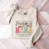Retro Mama Mother's Day Sweatshirt, Custom Mama Shirt With Kids Names, Wildflowers Mama Shirt