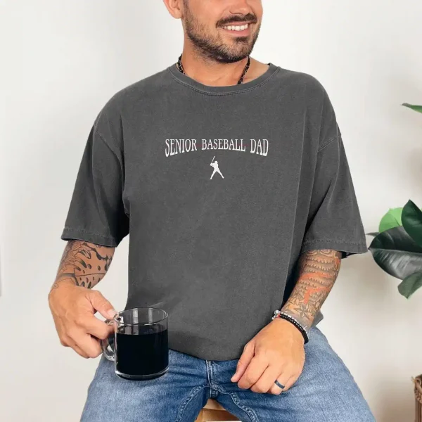 Senior-Baseball-Dad-Shirt-2.webp Graduation Baseball Dad T-Shirt ? Senior Baseball Season Supporter Tee