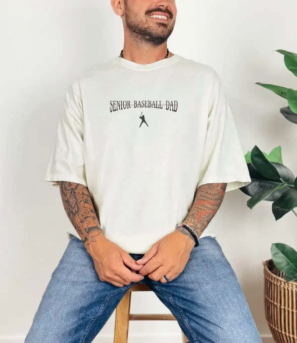 Senior-Baseball-Dad-Shirt-3.webp Graduation Baseball Dad T-Shirt ? Senior Baseball Season Supporter Tee