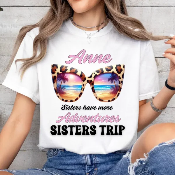 Sisters Trip 2025 Shirt, Sisters Road Trip Shirt, Custom Trip Shirt, Sister Trip, Girls Vacation Shirt, Best Friend Gift, Family Vacation