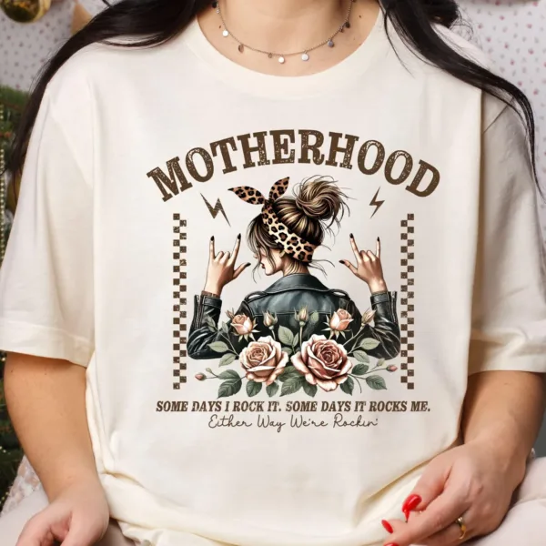 Some Days I Rock It Some Days It Rocks Me Shirt, Funny Motherhood T-shirt, Rocking motherhood Tee, Mother's Day Gift