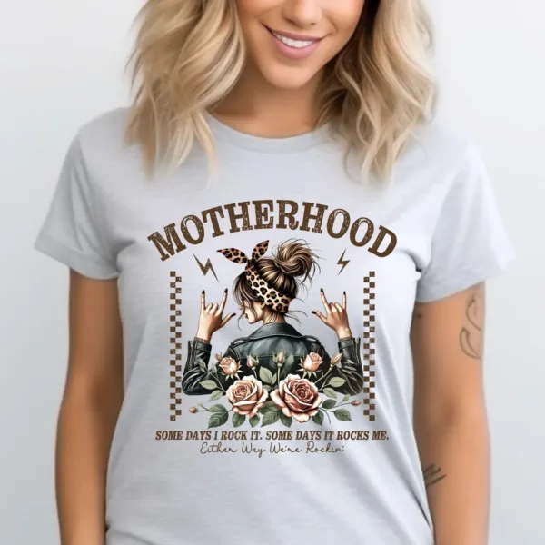 Some Days I Rock It Some Days It Rocks Me Shirt, Funny Motherhood T-shirt, Rocking motherhood Tee, Mother's Day Gift