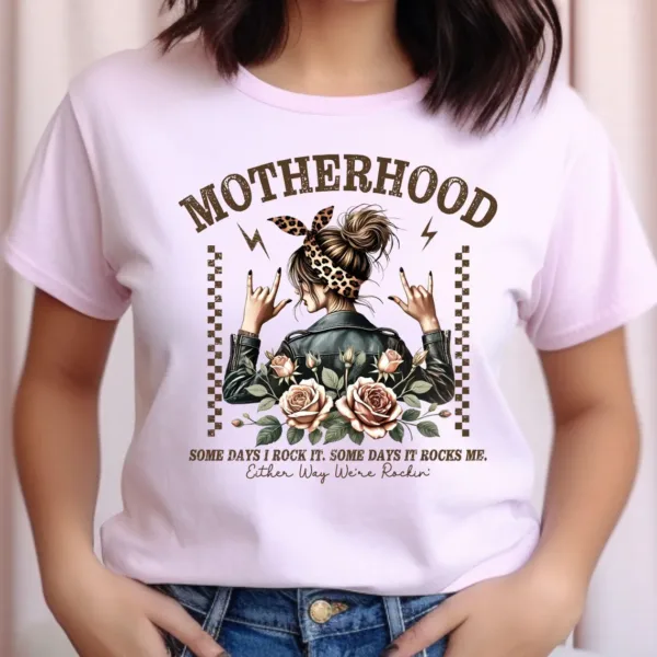 Some Days I Rock It Some Days It Rocks Me Shirt, Funny Motherhood T-shirt, Rocking motherhood Tee, Mother's Day Gift