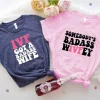 Couples Matching T-Shirt With IVF Got A Badass Wife and Somebody's Badass Wivfey Print Design, The Best Family Matching Gift