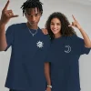 Couple Matching T-Shirt With Romantic Sun and Moon Print Design, The Best Family Matching Gift