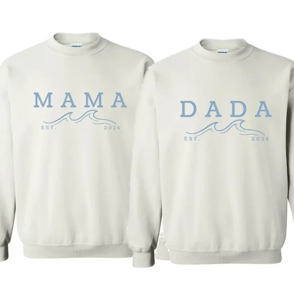 The Big One Shirt 1st Birthday Shirt Surf Birthday Outfit Toddler Boy Ocean Wave Sweatshirt Family Surfer Mommy And Me Crewneck