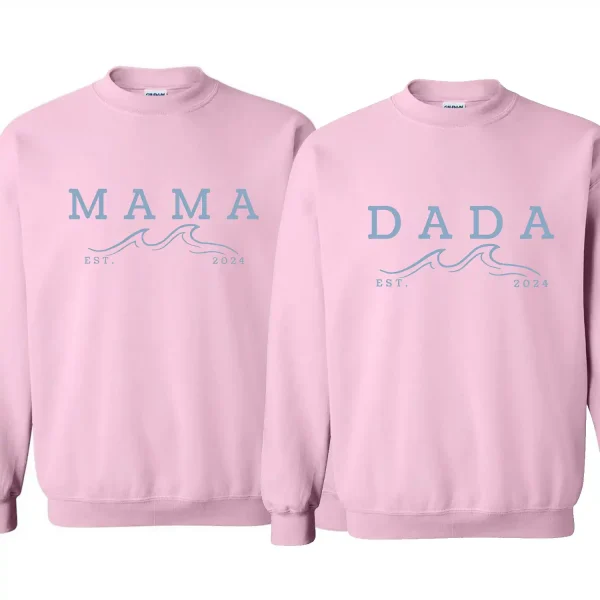 The Big One Shirt 1st Birthday Shirt Surf Birthday Outfit Toddler Boy Ocean Wave Sweatshirt Family Surfer Mommy And Me Crewneck