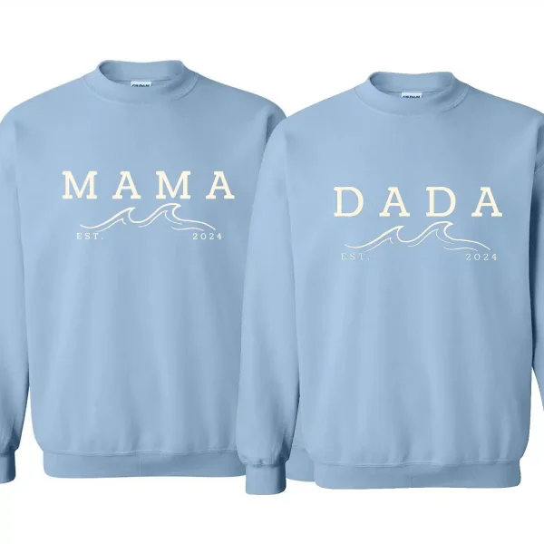 The Big One Shirt 1st Birthday Shirt Surf Birthday Outfit Toddler Boy Ocean Wave Sweatshirt Family Surfer Mommy And Me Crewneck