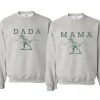 Two Rex Mommy and Me Crewneck, Dinosaur Custom Rex Sweatshirt, Mother's Day, Father's Day, Couple Matching Sweatshirt, The Best Family Holiday Gift