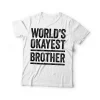 World's Okayest Brother Brother T-Shirt, Cool Brothers Club Shirt, Brother Birthday Gift, Best Brother Shirt, Shirt for Brother