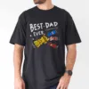 Best Dad Ever Superhero Shirt, Personalized Kids Names Gift T-Shirt - The Best Father's Day Gift
