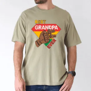 custom-grandpa-gift-black-grandpa-with-fist-bump-and-grandkids-names-1-1.png Custom Grandpa Gift, Black Grandpa with Fist Bump and Grandkids Names T-Shirt - The Best Father's Day Gift