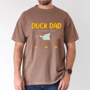duck-dad-shirt-add-kids-names-cute-matching-family-tee-4-1.png Duck Dad Shirt, Add Kids' Names, Cute Matching Family Tee