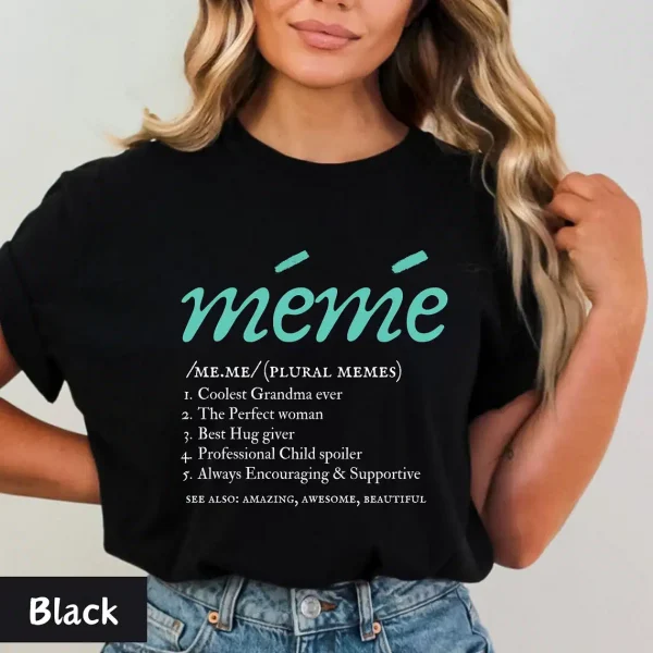 Grandma Definition T-Shirt, Meme Gifts Grandma, Memere Gift, Grandmother Tee