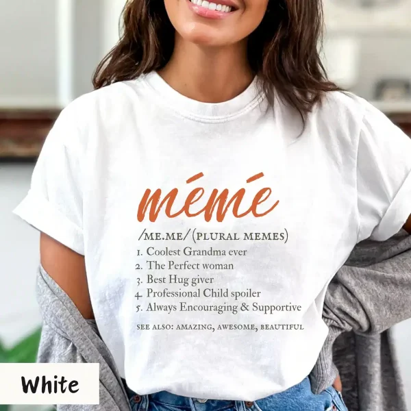 Grandma Definition T-Shirt, Meme Gifts Grandma, Memere Gift, Grandmother Tee