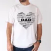 Word Art Dad Shirt, Heart of a Father, Thoughtful Gift for Dad - The Best Father's Day Gift