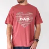 Word Art Dad Shirt, Heart of a Father, Thoughtful Gift for Dad - The Best Father's Day Gift