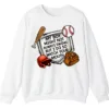 5.0 Watch Your Mouth Baseball Mom Sweatshirt, Funny Game Day Crewneck, My Boy Might Not Always Swing Pullover, Baseball Parent Gift