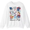 5.0 Game Day Essentials Baseball Collage Sweatshirt, Team Spirit Sports Uniform Crewneck, Popcorn Hot Dog Hydration Pullover