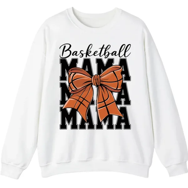 5.0 Basketball Mama Bow Crewneck Sweatshirt